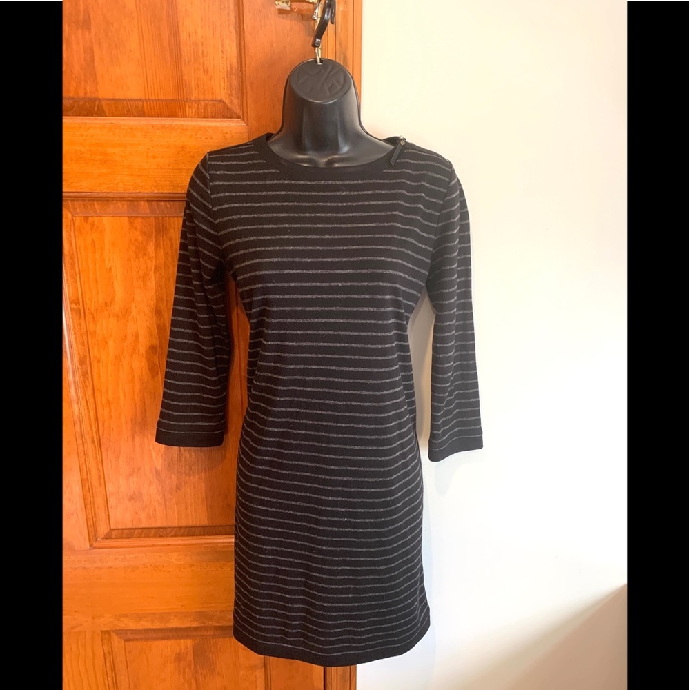 Ann Taylor LOFT Dress Striped Long Sleeve XS rayon